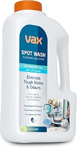 Vax SpotWash Antibacterial Cleaning Solution 1L for Carpets Upholstery Citrus