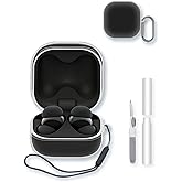 Case for Sony LinkBuds Fit Truly Wireless Noise Canceling Earbud Headphones(Model Number:WFLS910NW),BOVUGAC High Transparency Soft TPU Shockproof Cover with Keychain,Cleaning Kit and Lanyard-Clear