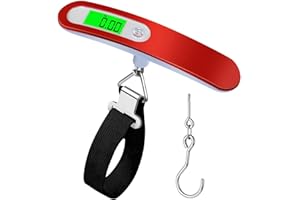 GLORSIGN Luggage Scale High Precision Luggage Weight Scale Portable Suitcase Scale Digital Handheld Electronic 110 Lb/ 50Kg Digital Hanging Scale for Travel with Hook