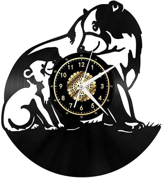 Ssclock Wanduhr Eisbar Schallplatte Fan Art Dekor Original