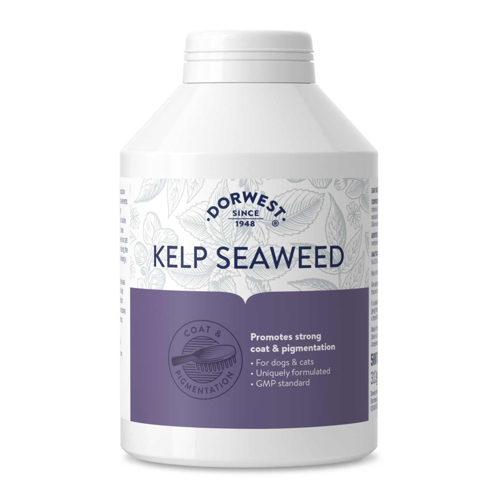 Dorwest Herbs Kelp Seaweed Tablets for Dogs and Cats 500 Tablets