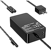 New 65W Surface Pro Charger Compatible with Microsoft Surface Pro 11,10, 9, 8, 7+, 6, 5, 4, 3, X, Windows Surface Laptop 6, 5