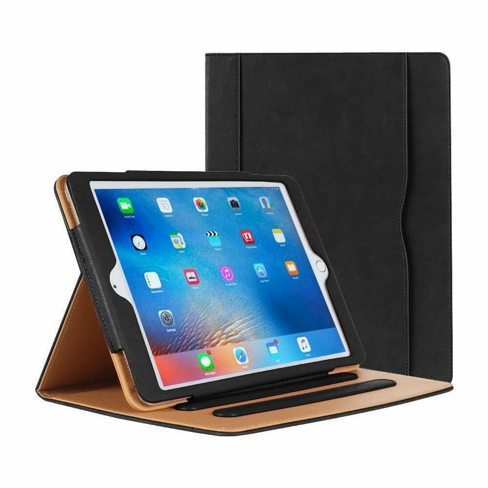 Magnetic Leather Flip Stand Case Cover For Apple iPad Pro 12.9" 6th (Gen) 2022, 5th (Gen) 2021, 4th (Gen) 2020 Case, iPad Pro 12.9" (3rd Gen) 2018, Models A2229, A2069, A2378, A2436, A1876 (Black)