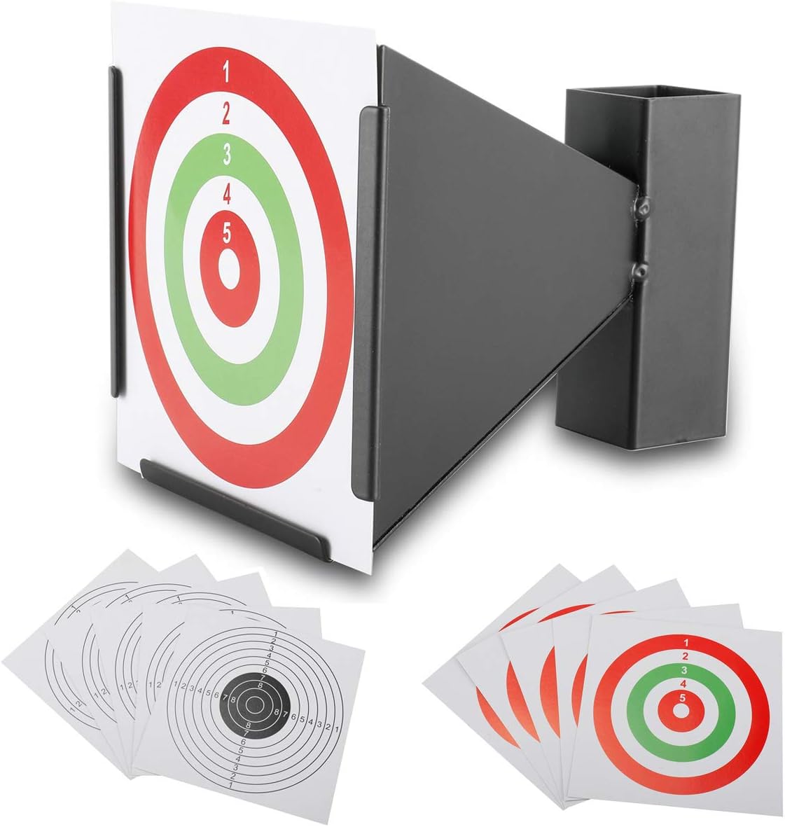 Yaegoo Pellet Trap with 10 Papers Targets for Airsoft Air Rifles Air Gun Indoor Outdoor Shooting Training : Sports & Outdoors