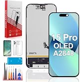 Suprescreen OLED for iPhone 15 Pro Screen Replacement 6.1 inch | OLED,Full HD,with Repair Tools,digitizer touch,for A2848/A3101/A3102/A3104