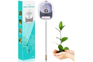 BANDQ 4-in-1 Soil Test Kit, Soil Moisture Meter for Fertility, Light, Moisture, PH, Soil pH Meter, Soil Tester, Moisture Meter for House Plants, Garden, Lawn, Farm, Indoor & Outdoor Use(No Battery Required)