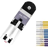 JRready YJQ-W2DTQ Pneumatic Crimping Tools,8 Indent Crimp,Adjustable Air Power Crimp Tool for Deutsch Solid Barrel Contact Size 12 16 20 Deutsch DT, DTM, DTP Connectors, Wire 12-22AWG