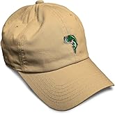 Custom Soft Baseball Hat Embroidered Dad Hat Fish Sea Bass Embroidery Men & Ladies Baseball Cap Cotton