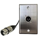 DIYTECH Premium XLR Wall Plate, Solderless, No