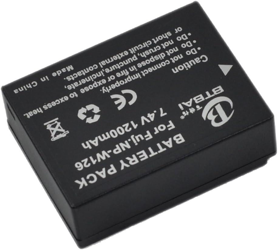 BTBAI NP-W126 Camera Battery for NPW126 NP-W126s FinePix HS30 HS30EXR HS35 HS35EXR HS50 HS50EXR X-A1 XA1 X-A2 XA2 X-A3 XA3 X-E1 XE1 X-E2 XE2 X-M1 XM1 X-T1 XT1 X-T2 XT2 X-Pro1 X-Pro2 X-Pro 2 X-E2s k1a - Image 4