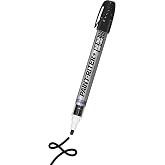 Markal 97303 Paint-Riter+ Heat Treat Liquid Paint Marker, Versatile Surface and High Heat Compatibility, Bold Mark Size 1.8", Black