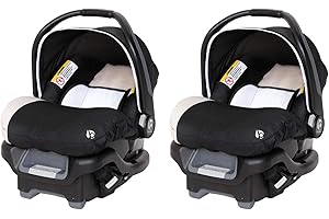 Baby Trend Ally Newborn Baby Infant Car Seat Carrier Travel System with Harness and Extra Cozy Cover for Babies up to 35 Pounds, 2 Pack, Khaki