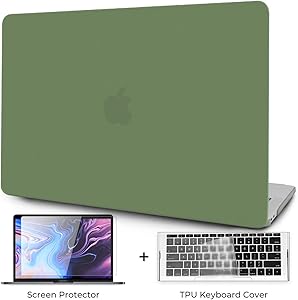OneGET MacBook Pro 13 Inch Case with Touch Bar Laptop Case MacBook Pro13 2016-2019 Release A1989 A1706 A1708 A2159 Minimalist Thin Matte PP Hard Shell Cover for Pro13 with Touch Bar (Dark Green)