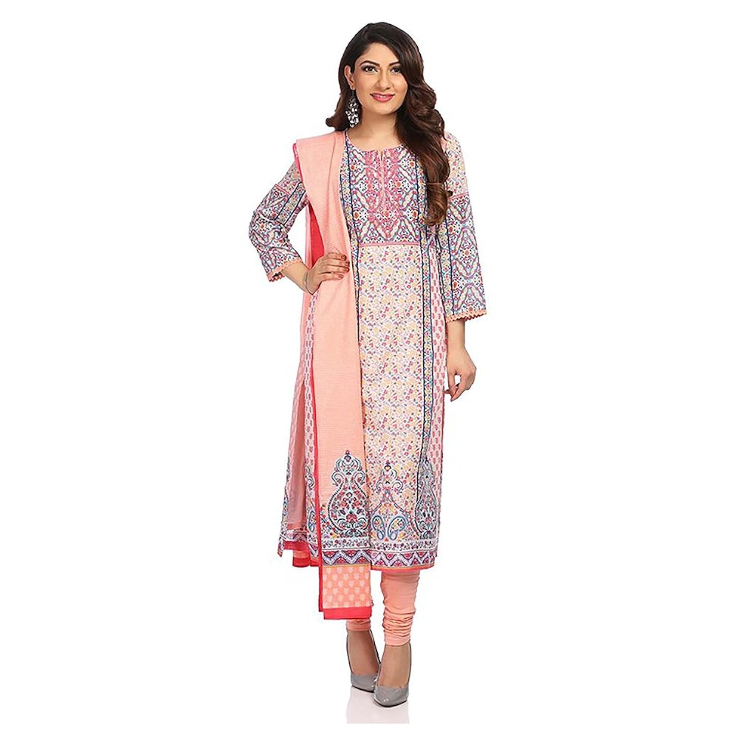 biba women's straight salwar suit