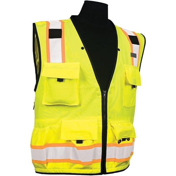 Amazon.com: ML Kishigo Professional Surveyors Vest XL Lime : Tools