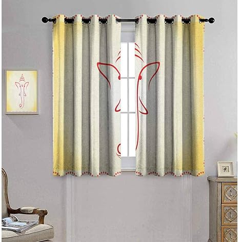 Amazon.com: Ahuimin Hippie Blackout Window Treatment Curtains, Doodle