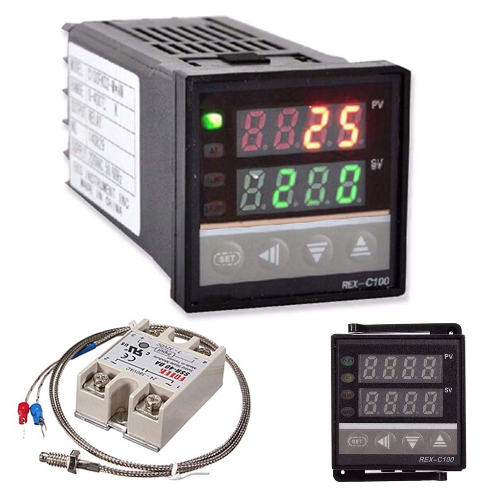 REXC100 LCD PID Temperature Controller Solid State Relay K
