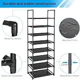 esonstyle 8 Tier Shoe Rack 16-20 Pairs Tall Narrow Organizer view 4