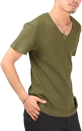 Amazon ラグスタイル Tシャツ メンズ 半袖 Vネック サーマル ワッフル カットソー インナー Tシャツ カットソー 通販 Amazon ラグスタイル Tシャツ メンズ 半袖 Vネック サーマル ワッフル カットソー インナー Tシャツ カットソー 通販