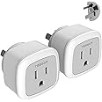 China New Zealand Australia Power Plug Adapter, TESSAN Travel Adaptor for US to Argentina Fiji, Type I Australian Outlet Char