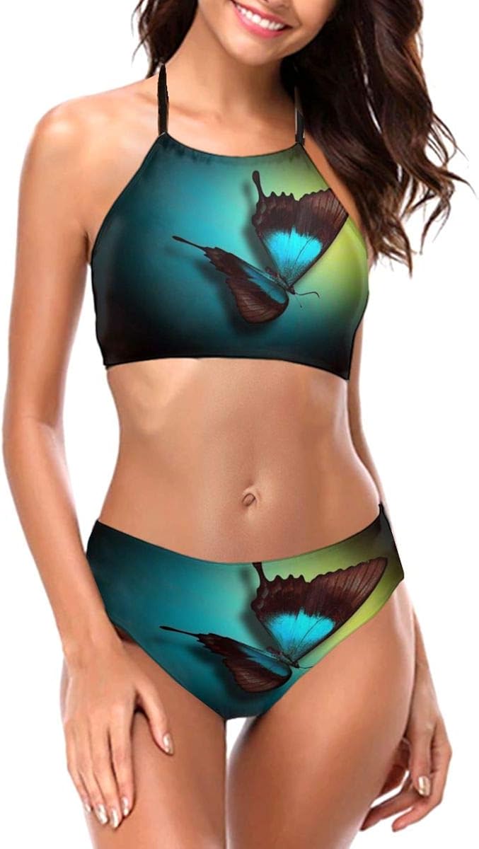 turtleneck two piece swimsuit