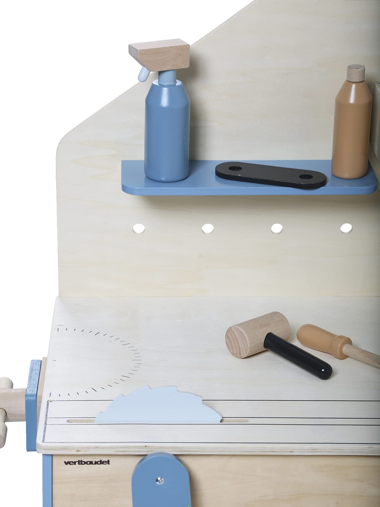 VERTBAUDETGroße Kinder Werkbank, Holz FSC®/Metallblau 6