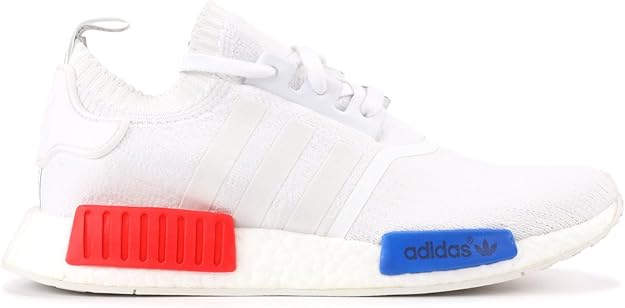 nmd runner pk white red blue
