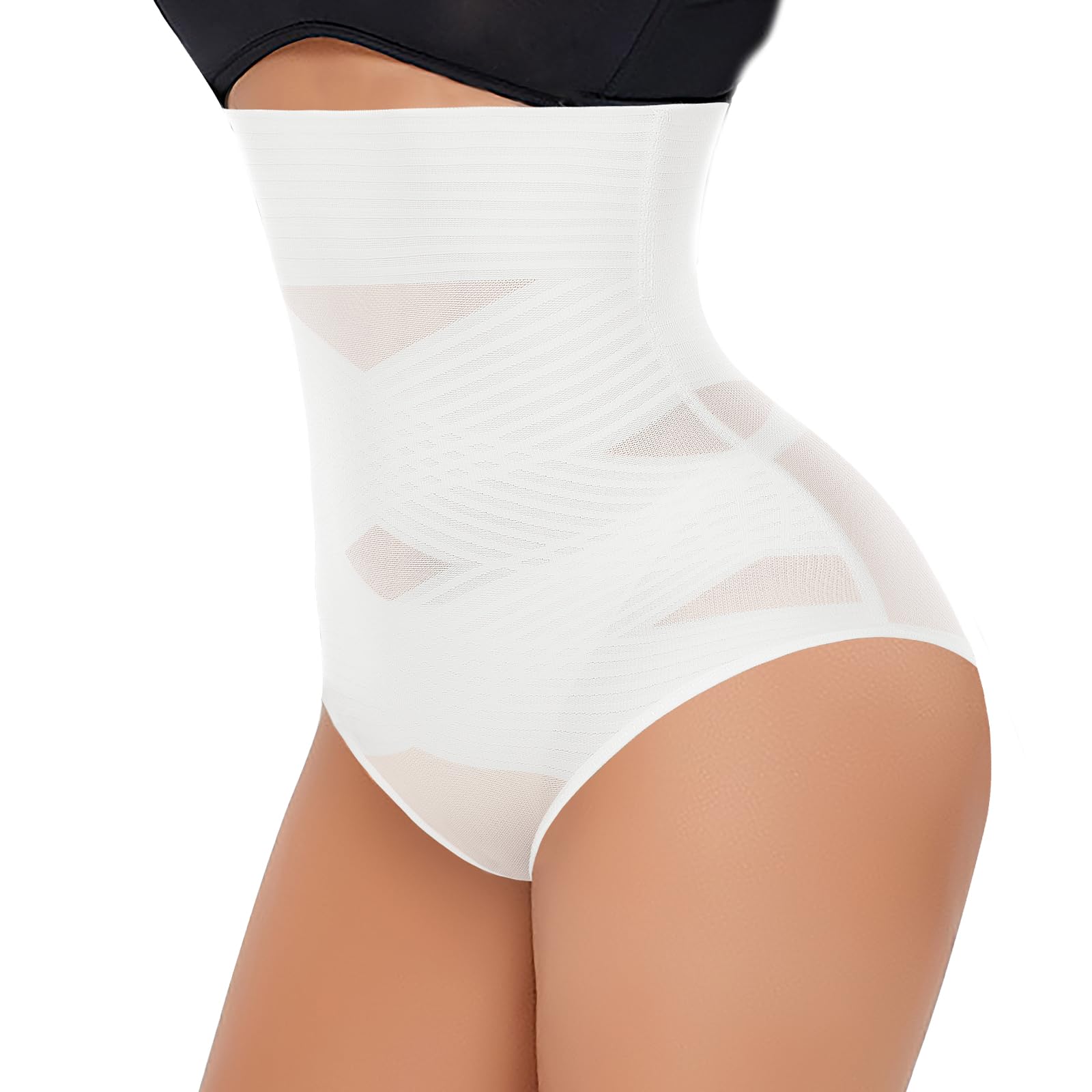 Photo 1 of Werena Tummy Control Shapewear Underwear for Women High Waisted Body Shaper Panties Shaping Briefs(#01 White(smooth Fabric),X-Large)