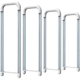Romwish U Shaped LED Tube Lights, T8 T12, 18W(40W Equiv.), 6000K Super Bright, 2000LM, Fluorescent Light Tube Replacement, Ballast Bypass, Dual-Ended Powered, Clear Cover, 4 Pack