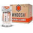 WHOOSH! Laptop Screen Cleaner Spray and Wipe [Set of 12] - 3.4 + 0.3 fl oz + 2 Microfiber Cloths - Duo with Large & Travel Size Bottles for Eyeglass Cleaner & Car Screen Cleaner- iPhone Cleaning Kit