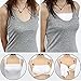 HZYFP 12 Colors Lady Lace Clip-on Mock Camisole Bra Insert Overlay Modesty Panel Vest