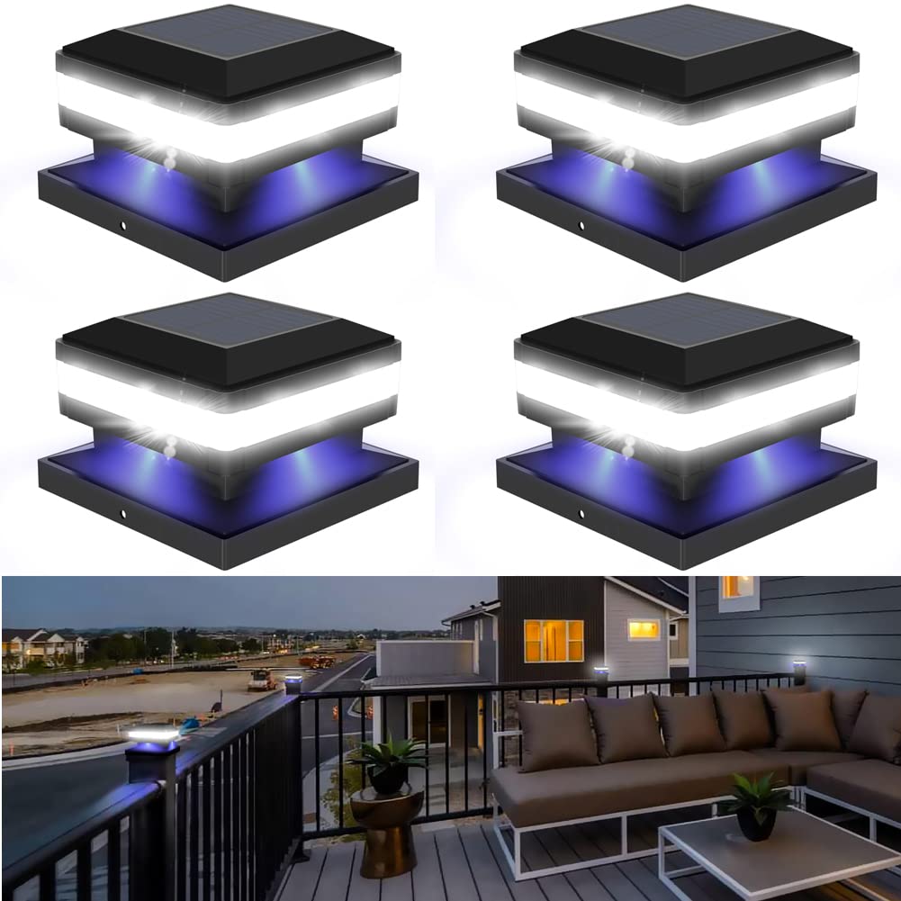 Sumaote Solar Post Lights 160LM 52 LED - Outdoor