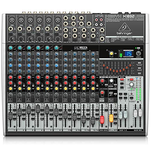 Behringer Xenyx X1832USB Premium 18-Input 3/2-Bus Mixer with USB/Audio Interface
