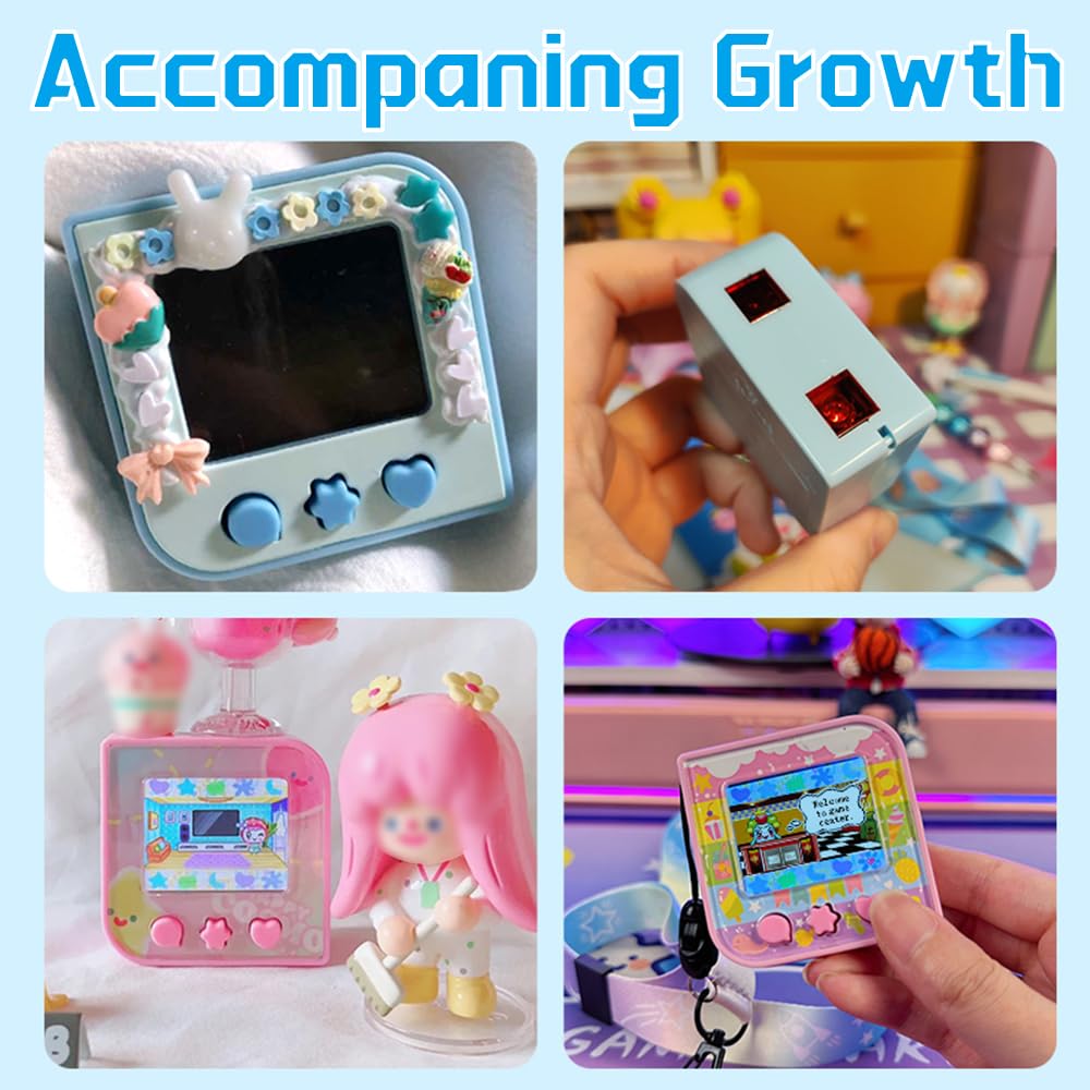 M1 Interactive Toy Virtual Electronic Pets Digital Pet Video Game Party Favors Color Screen Handheld Electronic Game Pink