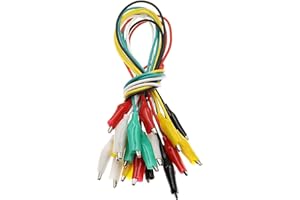 10 Pcs Alligator Electrical Clips Lead,13.7inch Test Lead Set & Alligator Clips,Stamping Jumper Wires for Electrical Testing,