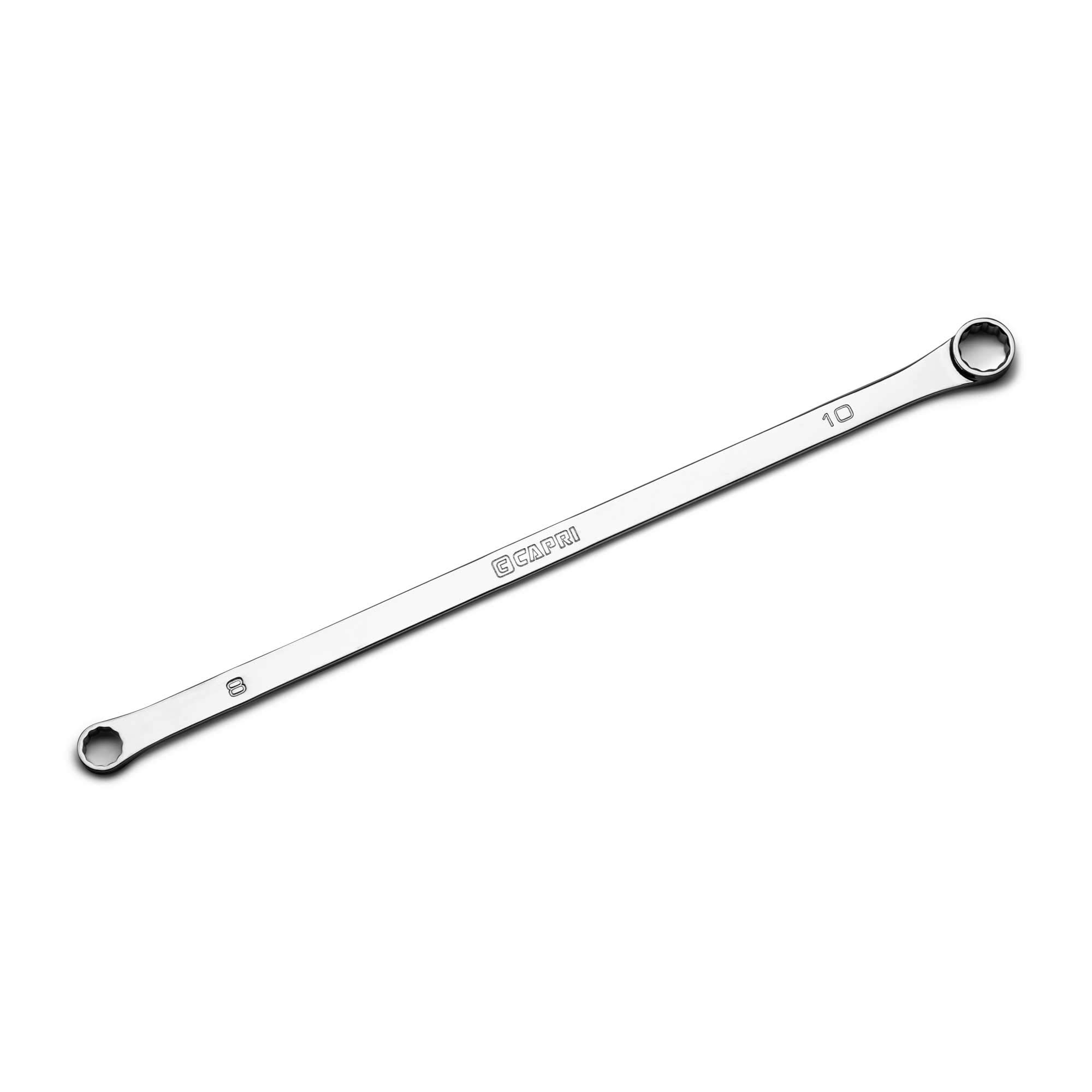 Capri Tools 0 Degree Offset Extra Long Box End Wrench, Metric (8 x 10 mm)