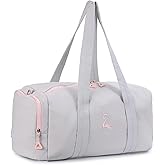 Hedcaw Gym Bag for Women with Shoe & Wet Compartment - Duffle Bag for Travel, Sports, Yoga, Fitness & Workout