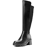 DREAM PAIRS Women's Knee High Boots, Comfortable Platform Round Toe Stretch Boots for Women