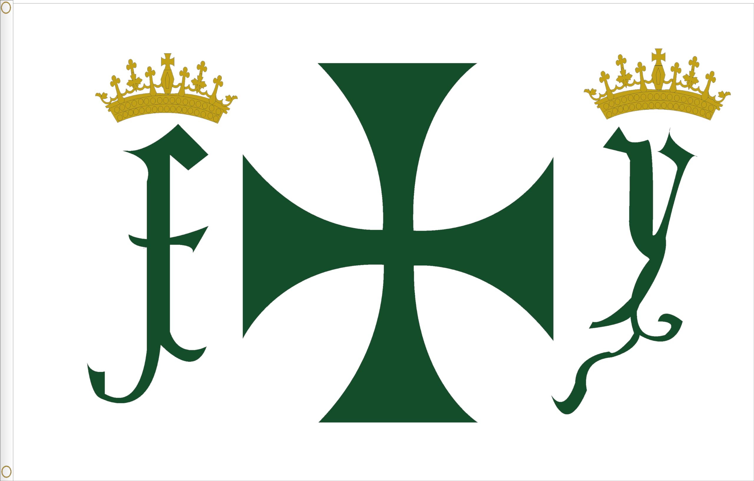 CHRISTOPHER COLUMBUS ADMIRAL FLAG. SATIN POLYESTER 90D. MEAS. 3X5` 150C90 CM