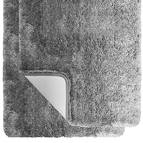 Gorilla Grip Premium Luxury Bath Rug, Set of 2, Soft Thick Extra