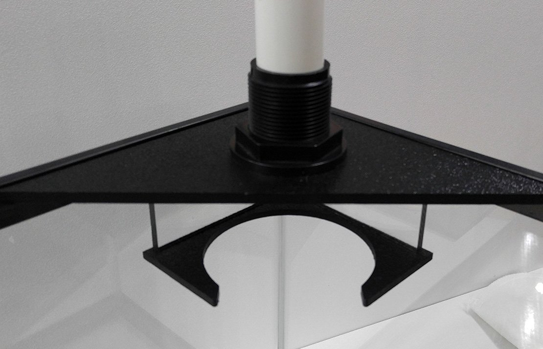 Aquarium 4 inch Corner Filter Sock Holder with 200 Micron Sock for DIY