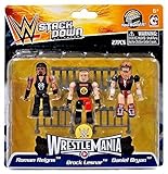 C3 construction WWE Wrestling StackDown Roman Reigns, Brock Lesnar & Daniel Bryan Minifigue 3-Pack #21099 [Wrestlemania]