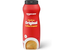 Amazon Saver, Powdered Non-Dairy Original Coffee Creamer, Fat-Free, 16 Oz (Previously Happy Belly, Packaging May Vary)