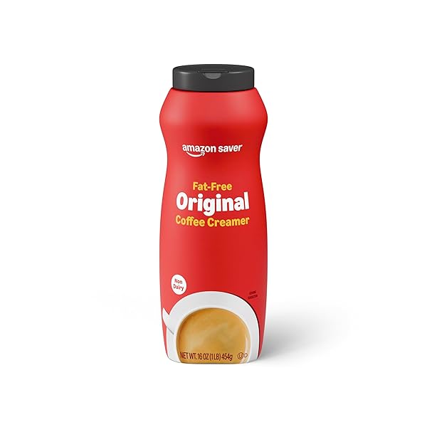 AMAZON SAVER, POWDERED NON-DAIRY ORIGINAL COFFEE CREAMER, FAT-FREE, 16 OZ