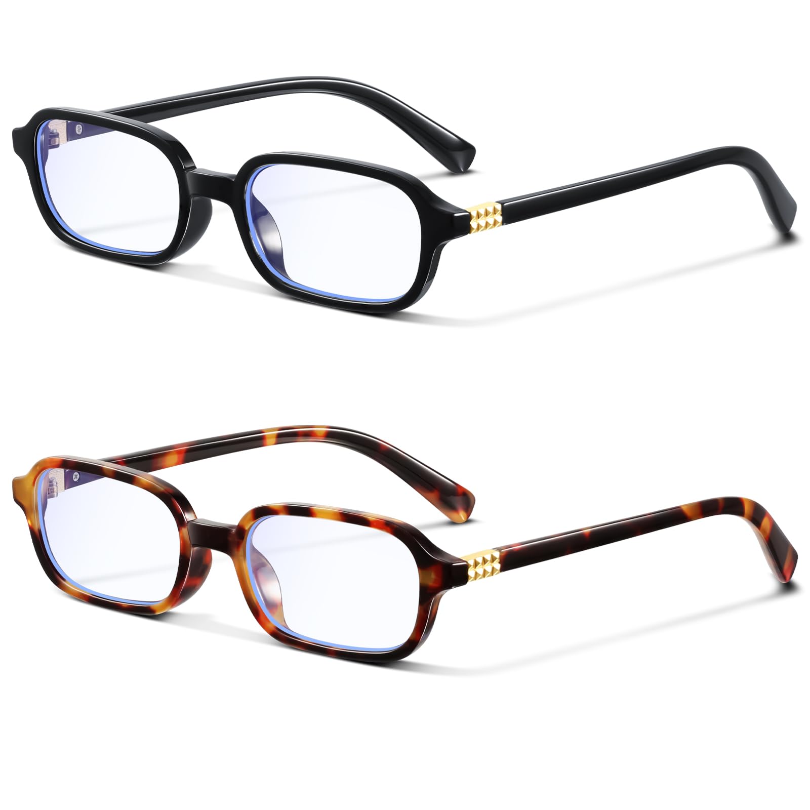 Photo 1 of **MISSING ONE**
Retro Rectangle Glasses for Women Small Square Blue Light Blocking Glasses Reduce Eye Strain