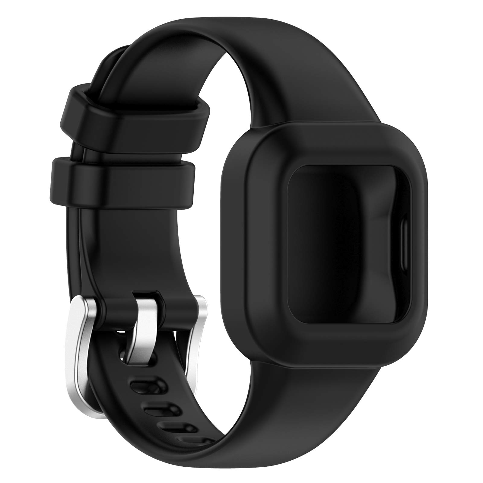 AWADUO Compatible For Garmin vivofit jr. 3 Replacement Band, Replacement Silicone Wrist Strap Band For Garmin vivofit jr. 3, Soft And Durable(Silicone Black)