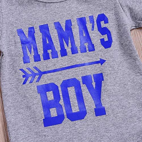 ❤️ Mealeaf ❤️ Infant Baby Boys&Girls Letter Print Jumpsuit Romper Bodysuit Sunsuit Clothes （3m-24m） - Thumbnail 3