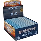 Elements King Size Slim Ultra Thin Rice Rolling Paper Full Box of 50 Packs