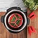 Instant Pot Compatible Silicone Accessories Kit: Egg Bites Mold, Vegetable Steamer Basket Rack, Pot Holder Mitts, Heat Resistant Dishwasher Safe, Fits Pressure Cooker 5,6,8qt