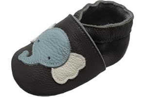 YIHAKIDS Soft Sole Baby Girls Boys Shoes Infant Toddler Leather Moccasins Slippers First Walker Crib Shoes Unisex